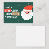 Kerstkaart (wenskaart). notitiekaartje (Voorkant / Achterkant)