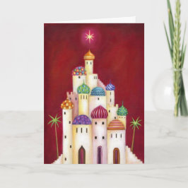 Kerstkaart - Whimsische ster van Bethlehem Kaart