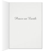 Kerstkaart William Morris-achtige vredesduif (Binnen (Rechts))