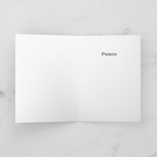 Kerstkaart William Morris-stijl vredesduif Feestdagen Kaart (Binnen)