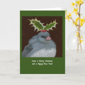 Kerstkaart Winter Fluff Kaart (Gele Bloem)