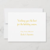 Kerstkaart Winter Gelukkig Kerstfeest Zakelijk (Achterkant)