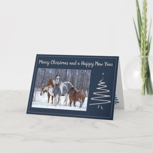 Kerstkaart "Winter Magic" Feestdagen Kaart (Voorkant)