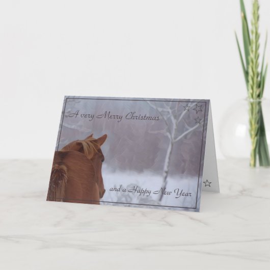 kerstkaart "Winter Sorrel" Feestdagen Kaart (Voorkant)