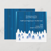 Kerstkaart Winter Wonderland (Voorkant / Achterkant)