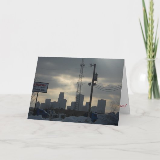 Kerstkaart "Winternamiddag in Minneapolis" Kaart (Voorkant)