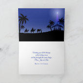 kerstkaart Wise Mannen Scene Feestdagen Kaart (Binnen)