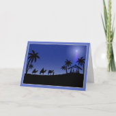 kerstkaart Wise Mannen Scene Feestdagen Kaart (Voorkant)