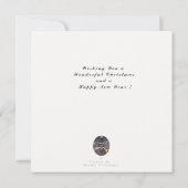 kerstkaart worsthond (Achterkant)