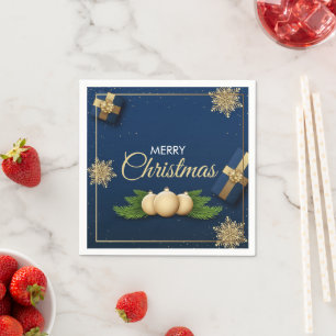 Kerstkaart, Zalig Kerstmis kaart Servet