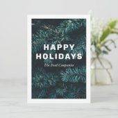 Kerstkaart zonder foto of feestkaart kaart (Staand voorkant)