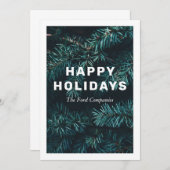 Kerstkaart zonder foto of feestkaart kaart (Voorkant / Achterkant)