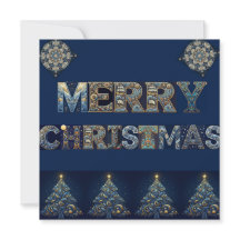 Kerstkaart zonder reliëf