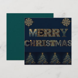 Kerstkaart zonder reliëf
