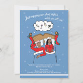 Kerstkaart Zwangerschap Aankondiging - Afrikaanse  (Voorkant)