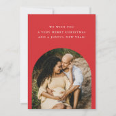 Kerstkaart zwangerschapsaankondiging - Boontjes ui (Achterkant)