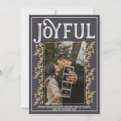 Kerstkaart zwangerschapsaankondiging familie (Voorkant)