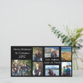 Kerstkaart - Zwarte Achtergrond (Staand voorkant)