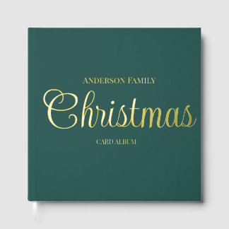 Kerstkaartalbum Persoonlijke Familienaam Gastenboek
