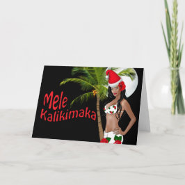 Kerstkaarten 03 van Pinup Mele Kalikimaka van Feestdagen Kaart