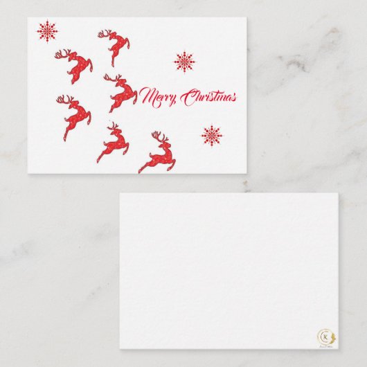 Kerstkaarten 2023 notitiekaartje (Voorkant / Achterkant)