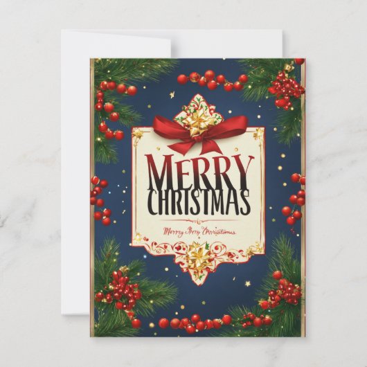 Kerstkaarten 2024 feestdagenkaart (Voorkant)