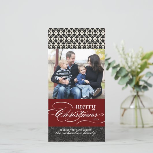 Kerstkaarten (4x8) feestdagenkaart (Staand voorkant)