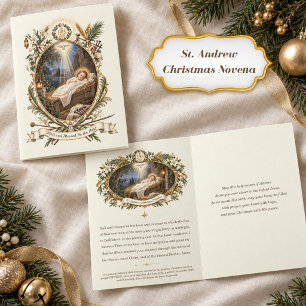 Kerstkaarten Advent Vintage St. Andreas Novena Kaart