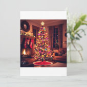 kerstkaarten ambachtelijk kaart (Staand voorkant)