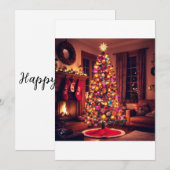 kerstkaarten ambachtelijk kaart (Voorkant / Achterkant)