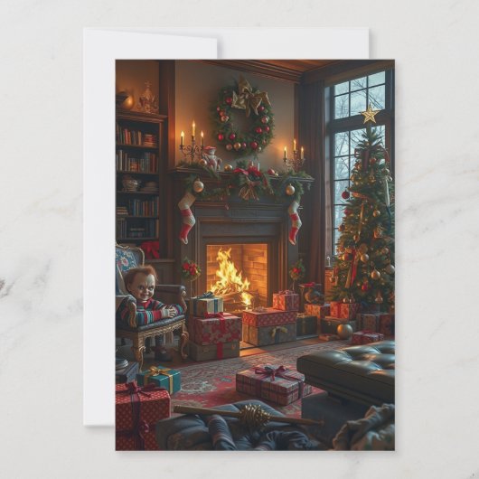kerstkaarten ambachtelijk kaart (Voorkant)