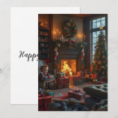 kerstkaarten ambachtelijk kaart (Voorkant / Achterkant)