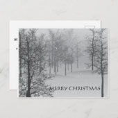 Kerstkaarten Besneeuwd Landschap Feestdagenkaart (Voorkant / Achterkant)