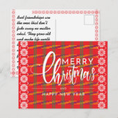 kerstkaarten briefkaart (Voorkant / Achterkant)