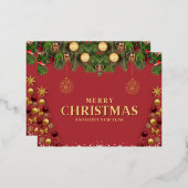 kerstkaarten - briefkaart voor bladvakantie (Voorkant / Achterkant)