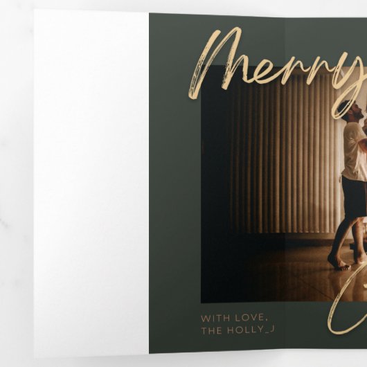 kerstkaarten drieluik wenskaart (Binnenzijde eerst)