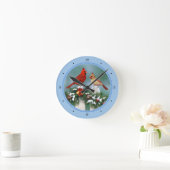 Kerstkaarten en Kerstkrans Ronde Klok (Huis)