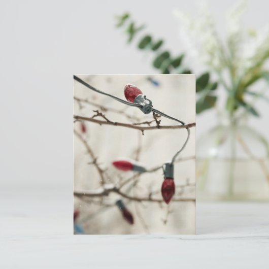 Kerstkaarten en stickers feestdagenkaart (Staand voorkant)