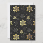 Kerstkaarten Faux Gold Folie Sneeuwvlok Kaart (Achterkant)