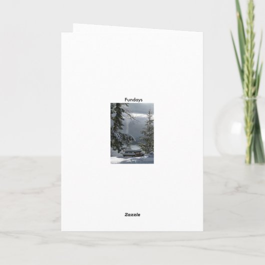 Kerstkaarten Feestdagen Kaart (Achterkant)