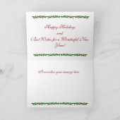 Kerstkaarten Feestdagen Kaart (Binnen)