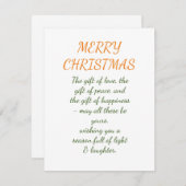 kerstkaarten feestdagenkaart (Voorkant / Achterkant)