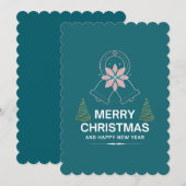 Kerstkaarten Feestdagenkaart (Voorkant / Achterkant)