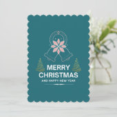 Kerstkaarten Feestdagenkaart (Staand voorkant)