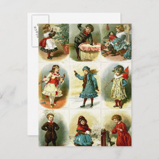 Kerstkaarten Feestdagenkaart (Voorkant / Achterkant)