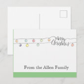 kerstkaarten feestdagenkaart (Voorkant / Achterkant)