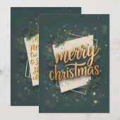 Kerstkaarten  feestdagenkaart (Voorkant / Achterkant)