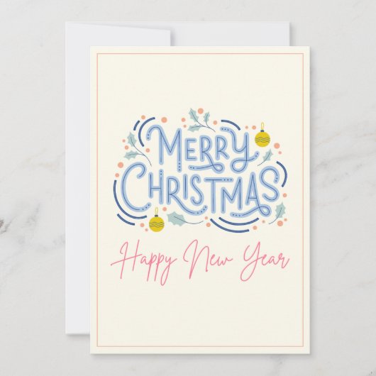 kerstkaarten feestdagenkaart (Voorkant)