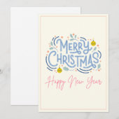 kerstkaarten feestdagenkaart (Voorkant / Achterkant)