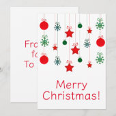 Kerstkaarten Feestdagenkaart (Voorkant / Achterkant)